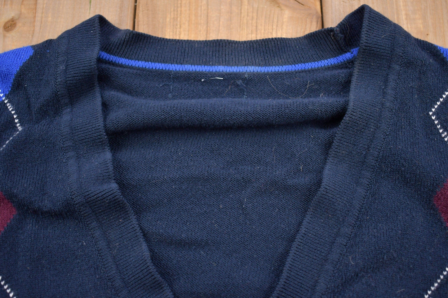 Vintage 1990s Arnold Palmer Argyle Cardigan Sweater from propervintagecanada