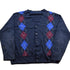 Vintage 1990s Arnold Palmer Argyle Cardigan Sweater from propervintagecanada