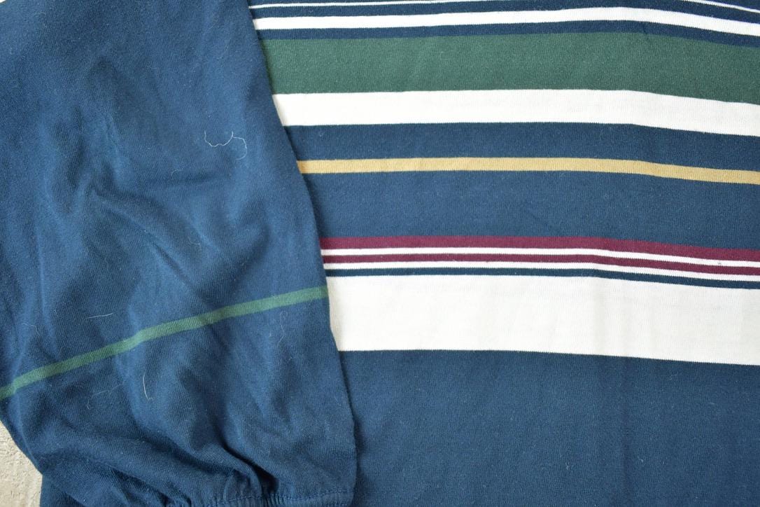 Vintage 1990s Arnold Palmer Striped Button Up Sweatshirt Made In USA Men's XL from propervintagecanada