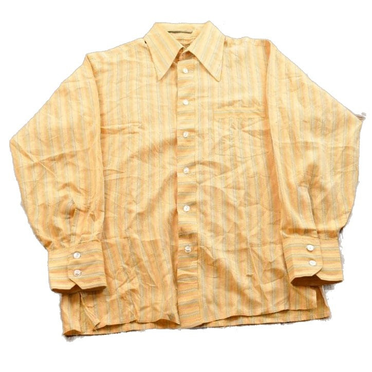 Vintage 1990s Arrow Vertical Striped Button Up Shirt Men's Medium from propervintagecanada