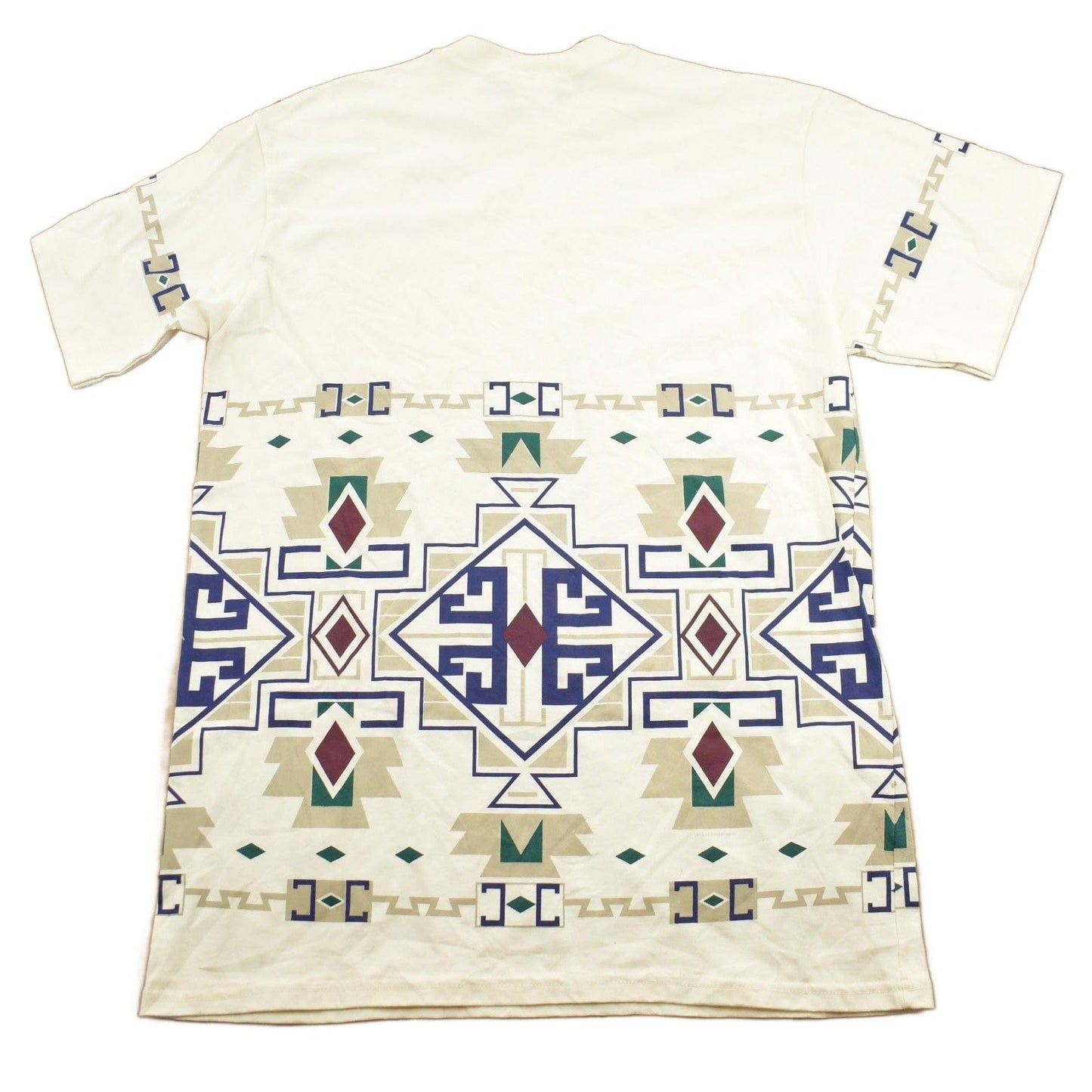 Vintage 1990s Art Unlimited Aztec Pattern Graphic T-Shirt Men's Large from propervintagecanada
