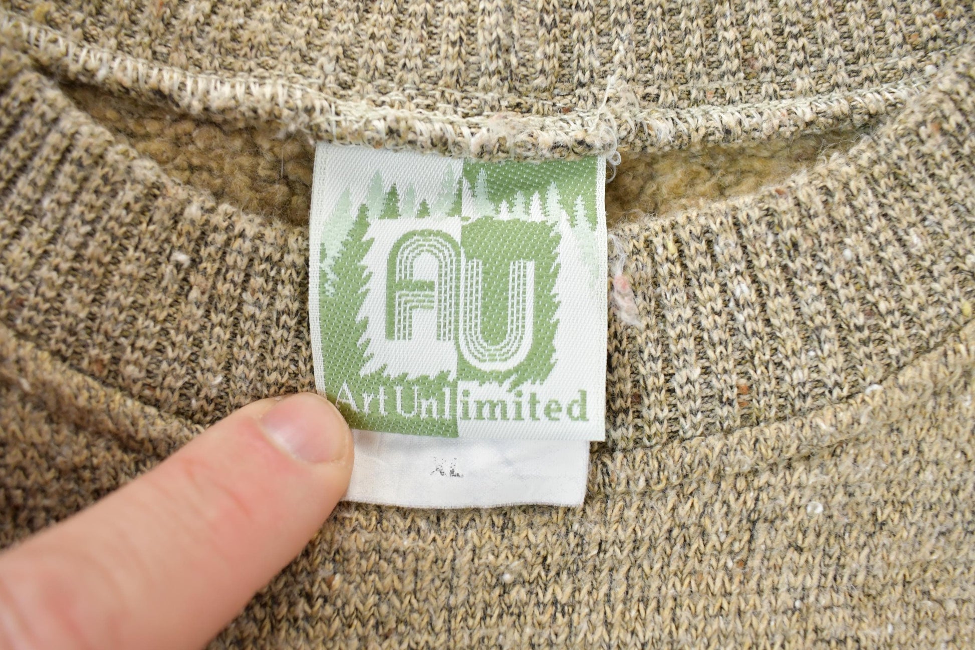 Vintage 1990s Art Unlimited Big Buck Deer Crewneck Sweatshirt Men's XL from propervintagecanada