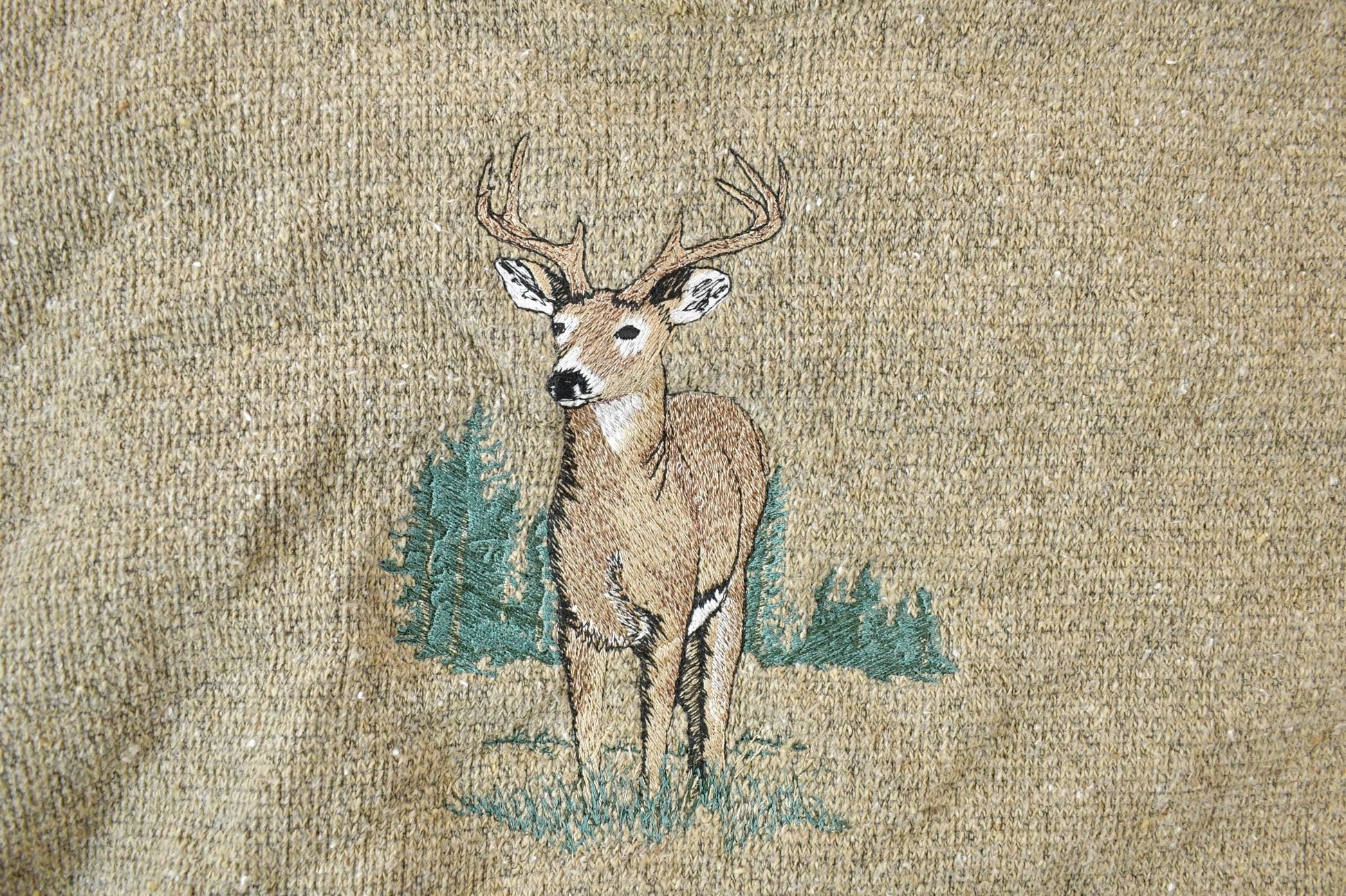 Vintage 1990s Art Unlimited Big Buck Deer Crewneck Sweatshirt Men's XL from propervintagecanada