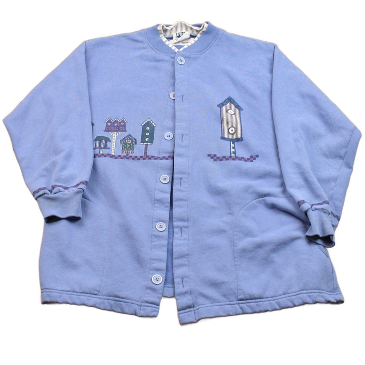 Vintage 1990s Art Unlimited Birdhouse Cardigan Sweater Men's XL from propervintagecanada