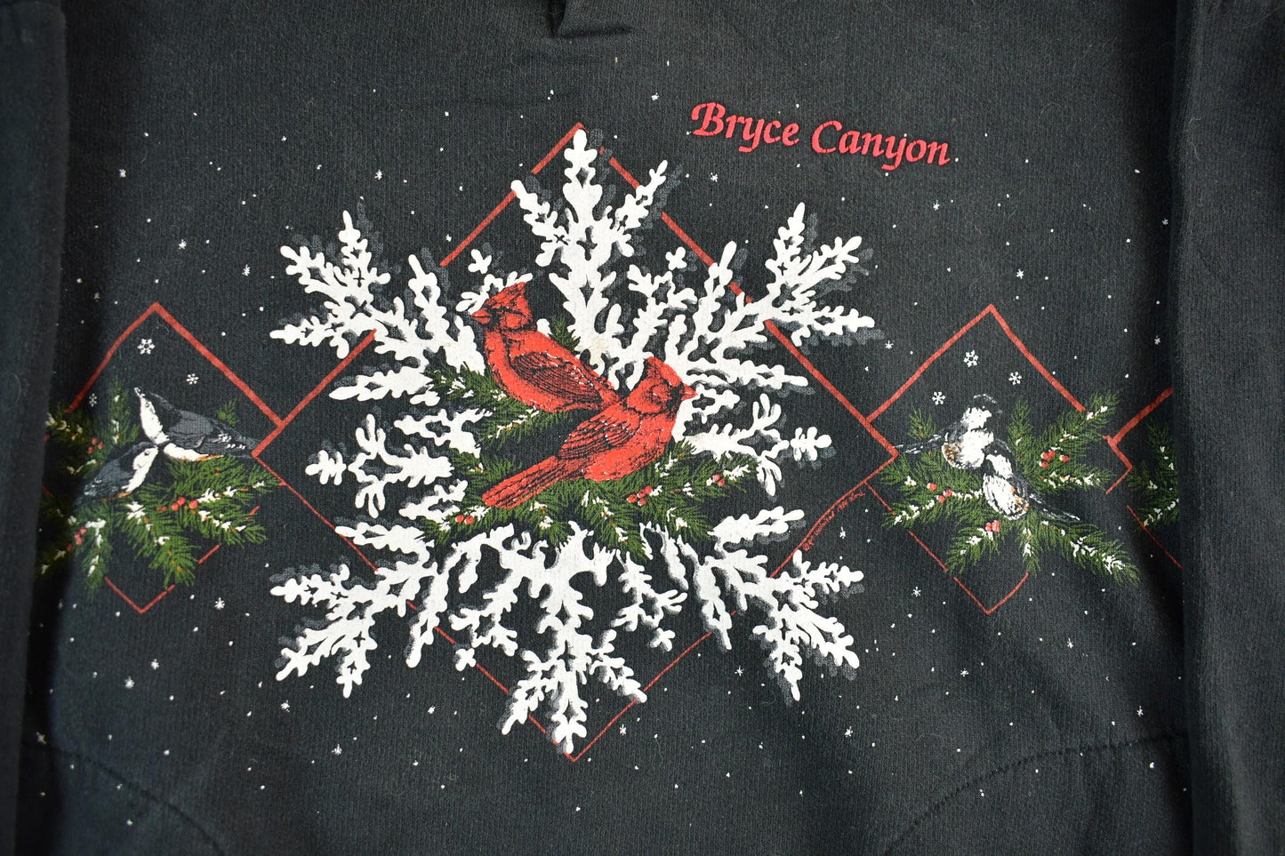 Vintage 1990s Art Unlimited Double Collar Henley Bird Graphic Sweatshirt Women's Large from propervintagecanada