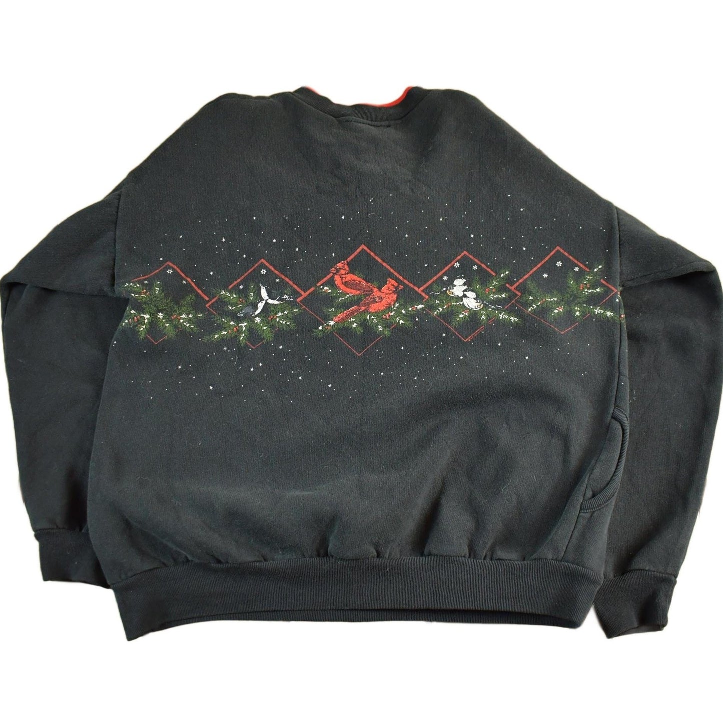 Vintage 1990s Art Unlimited Double Collar Henley Bird Graphic Sweatshirt Women's Large from propervintagecanada