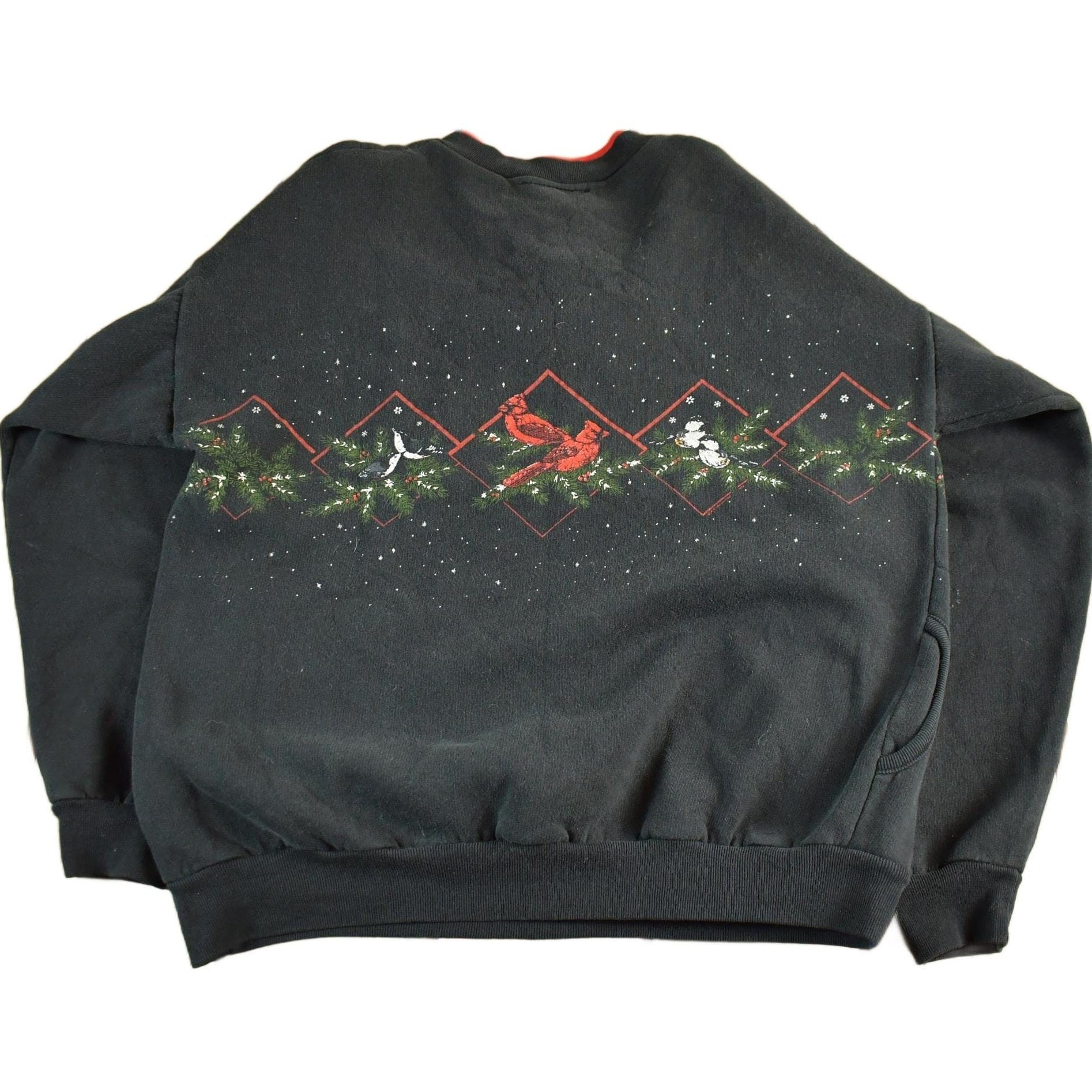 Vintage 1990s Art Unlimited Double Collar Henley Bird Graphic Sweatshirt Women's Large from propervintagecanada