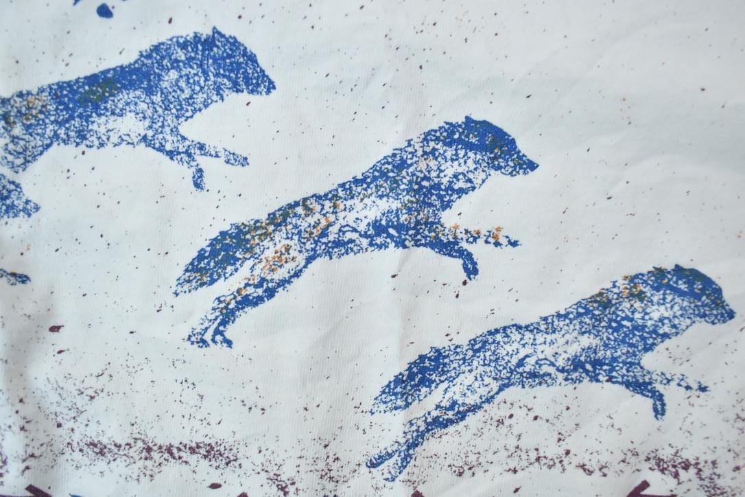 Vintage 1990s Art Unlimited Muir Woods Wolf Theme Graphic T-Shirt Men's Medium from propervintagecanada