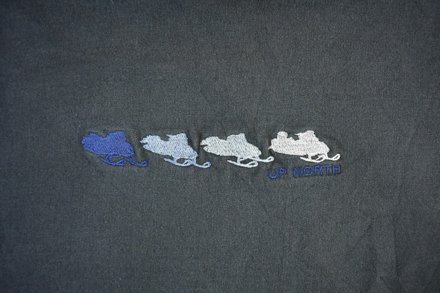 Vintage 1990s Art Unlimited Snowmobile Hoodie Men's Large from propervintagecanada