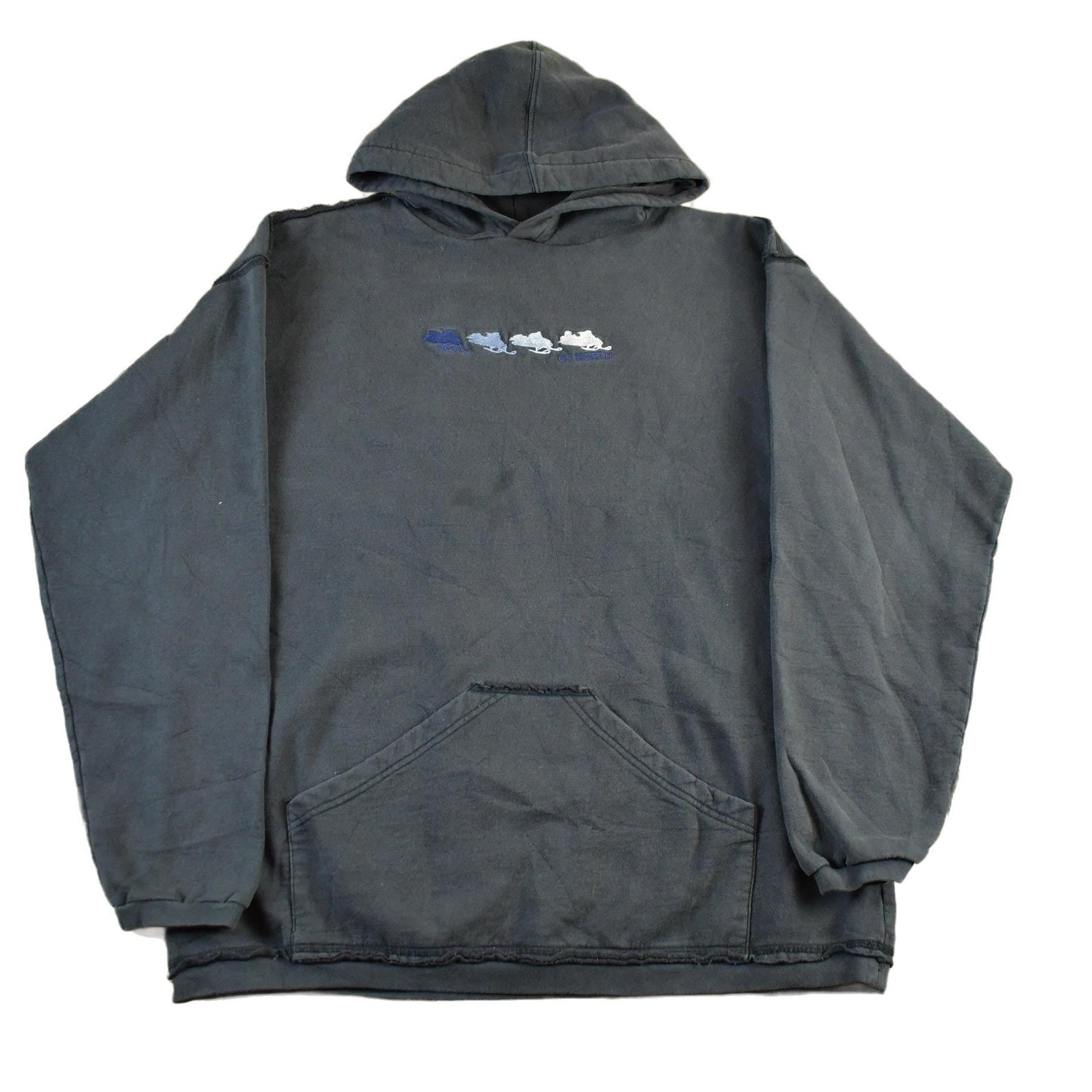 Vintage 1990s Art Unlimited Snowmobile Hoodie Men's Large from propervintagecanada