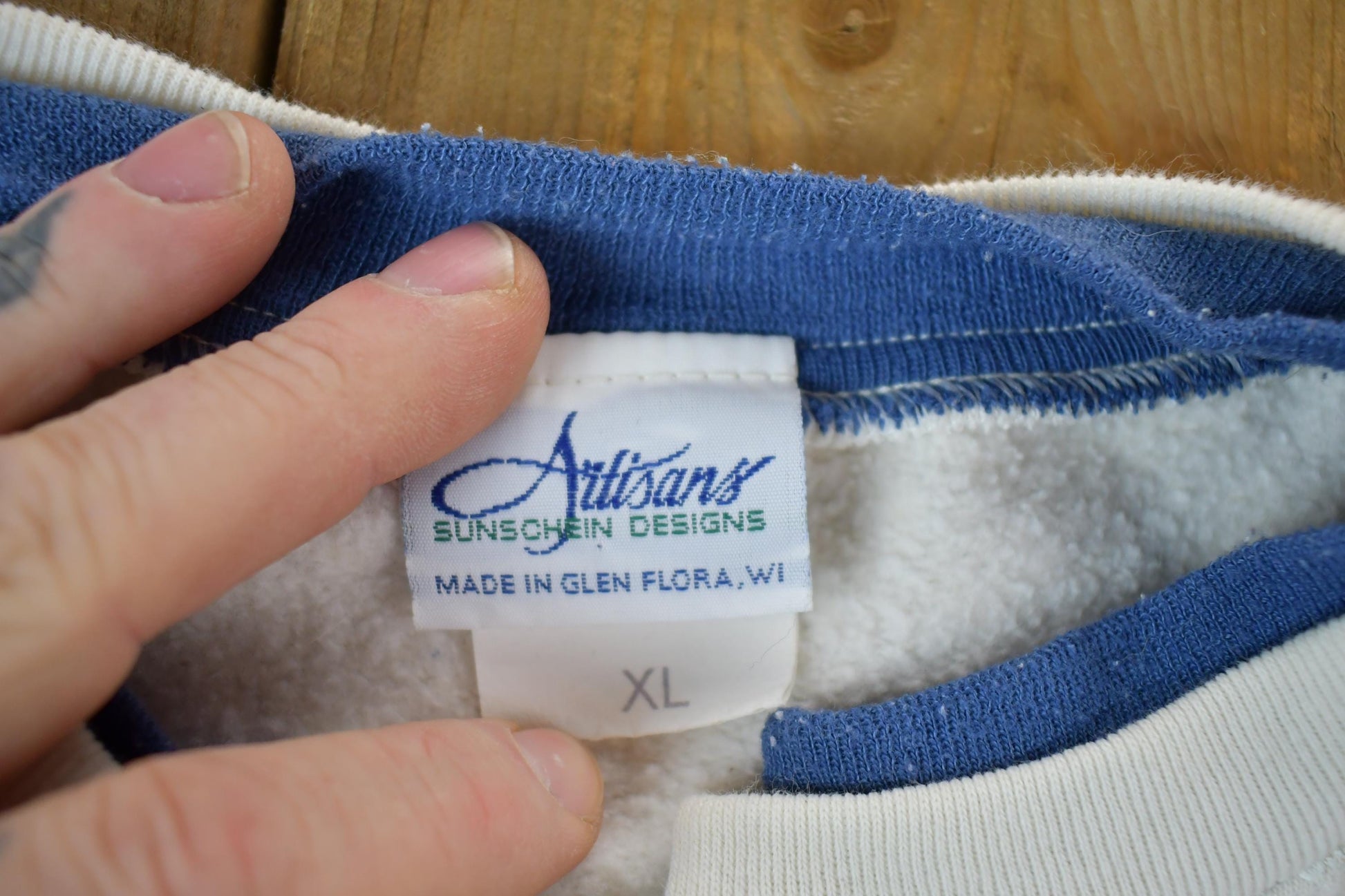 Vintage 1990s Artisans All Over Print Winter Theme Button Up Crewneck Men's XL from propervintagecanada