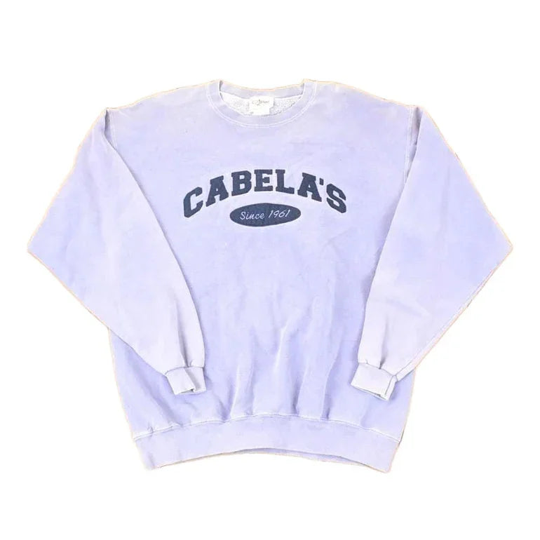 Vintage 1990s Artisans Cabela's Embroidered Text Logo Crewneck Sweatshirt Men's L from propervintagecanada