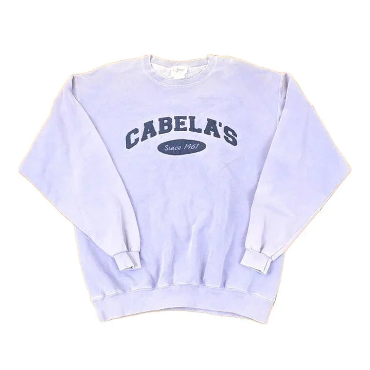 Vintage 1990s Artisans Cabela's Embroidered Text Logo Crewneck Sweatshirt Men's L from propervintagecanada