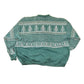 Vintage 1990s Artisans Double Collar Christmas Tree Button Up Graphic Print Crewneck Sweatshirt Women's L from propervintagecanada