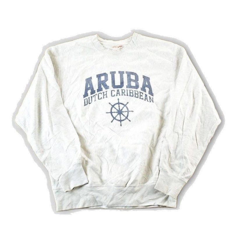 Vintage 1990s Aruba Dutch Caribbean MV Pro Weave Crewneck Sweatshirt Mens M Men's Small from propervintagecanada
