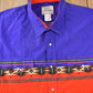 Vintage 1990s Ash Creek South Western Style Pearl Snap Button Up Rodeo Shirt Men's XL from propervintagecanada
