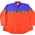 Vintage 1990s Ash Creek South Western Style Pearl Snap Button Up Rodeo Shirt Men&