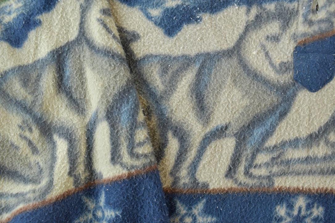 Vintage 1990s Ash Creek Wolves Fleece Sweater Men's XL from propervintagecanada