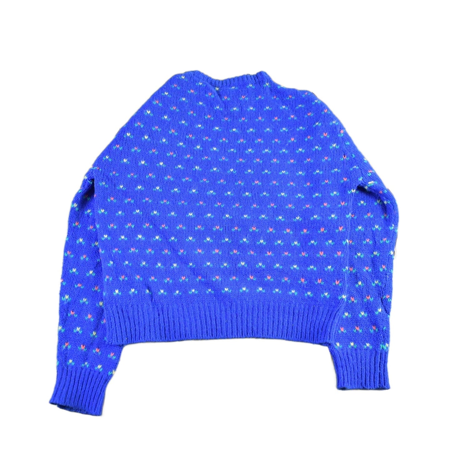 Vintage 1990s Ashley Wool Floral Knit Crewneck Sweater Women's S-M from propervintagecanada