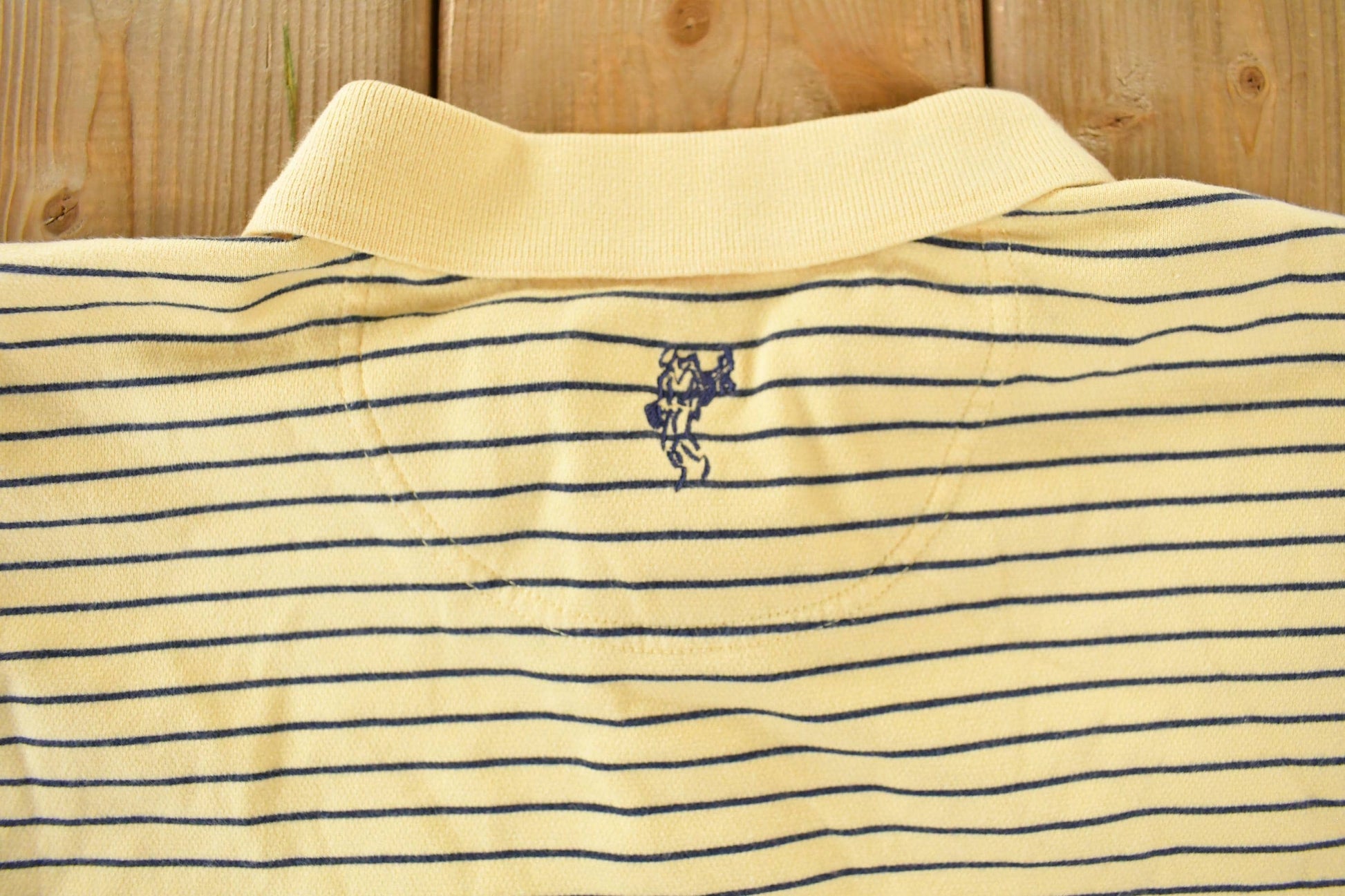Vintage 1990s Ashworth Striped Rugby Shirt Men's Large from propervintagecanada