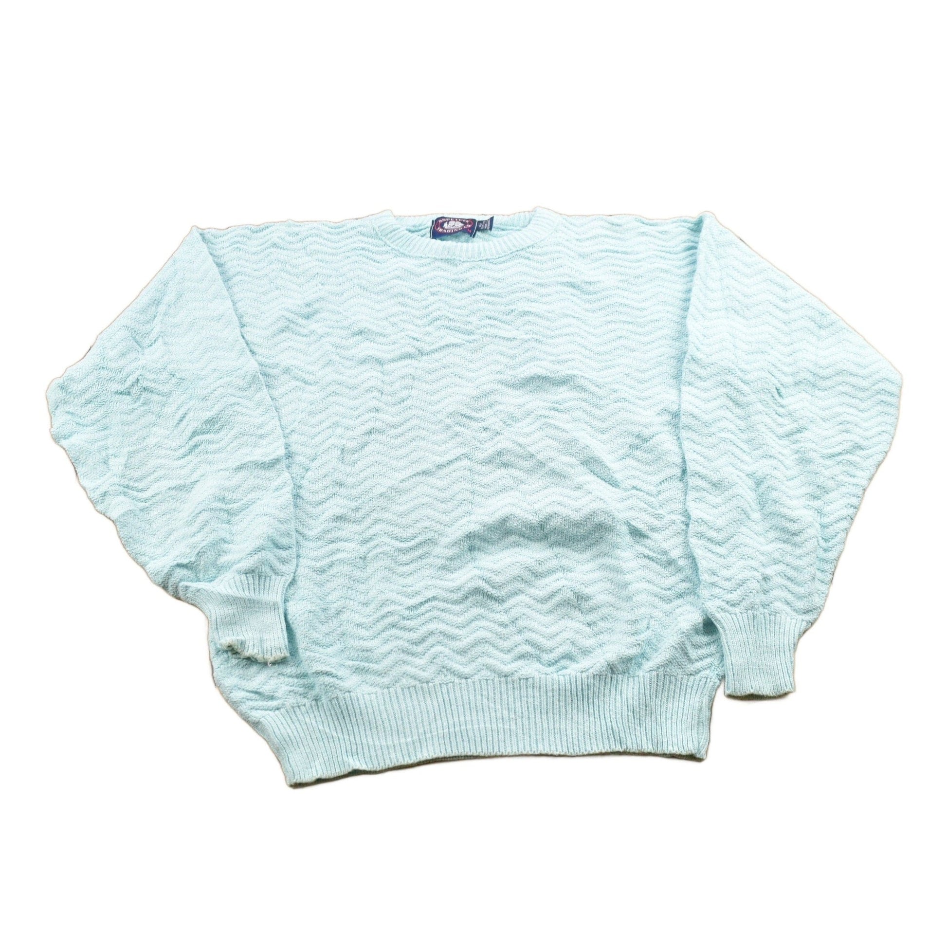 Vintage 1990s Aspetuck Trading Co. Knitted Crewneck Sweater Men's Small from propervintagecanada