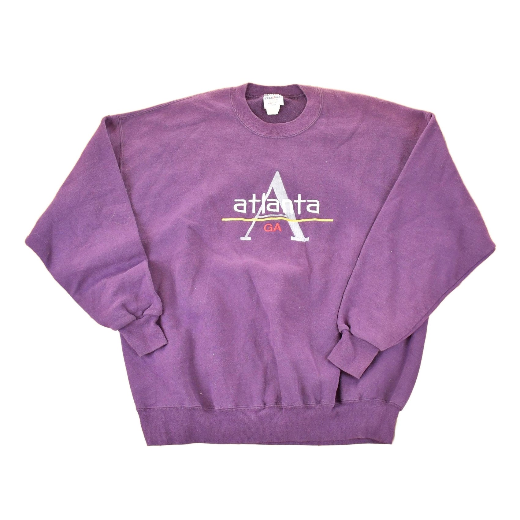 Vintage 1990s ATlanta Georgia Embroidered Crewneck Sweatshirt Men's XL from propervintagecanada