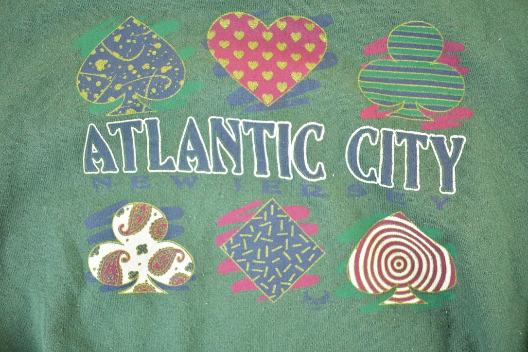 Vintage 1990s Atlantic City New Jersey Crewneck Sweatshirt Mens M from propervintagecanada