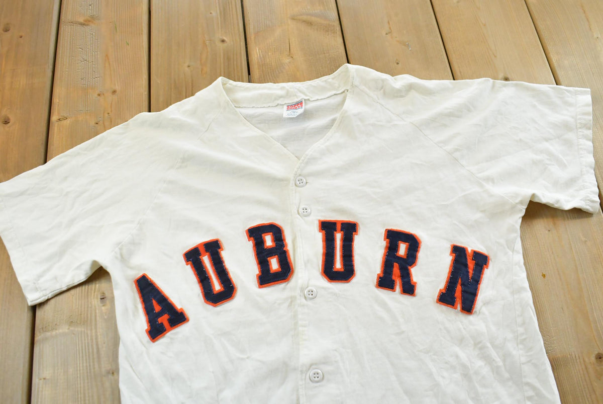 Vintage 1990s Auburn University Collegiate Soffe Baseball Jersey Men's M from propervintagecanada