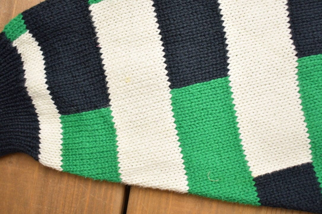 Vintage 1990s Aureus Knitted Abstract Crewneck Sweater Men's Medium from propervintagecanada