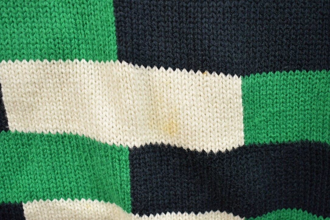 Vintage 1990s Aureus Knitted Abstract Crewneck Sweater Men's Medium from propervintagecanada