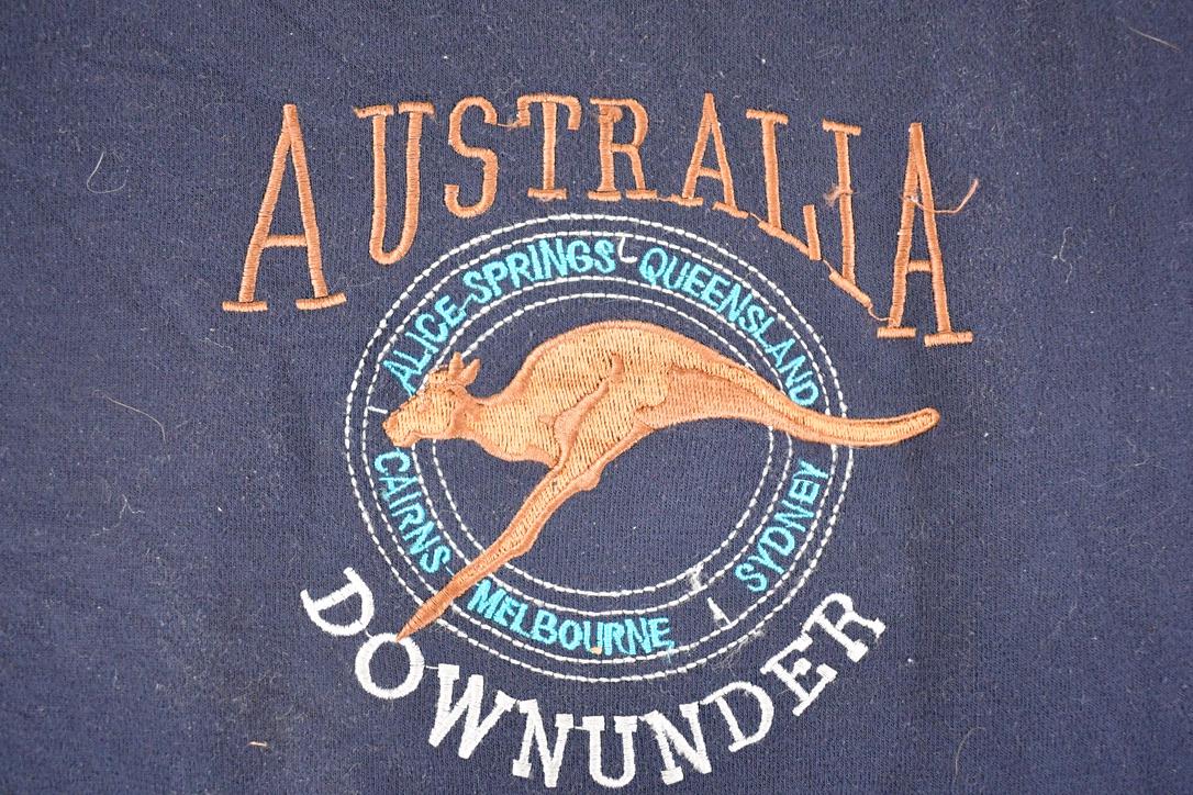 Vintage 1990s Australia Down Under Souvenir Kangaroo Crewneck Sweatshirt Men's L from propervintagecanada