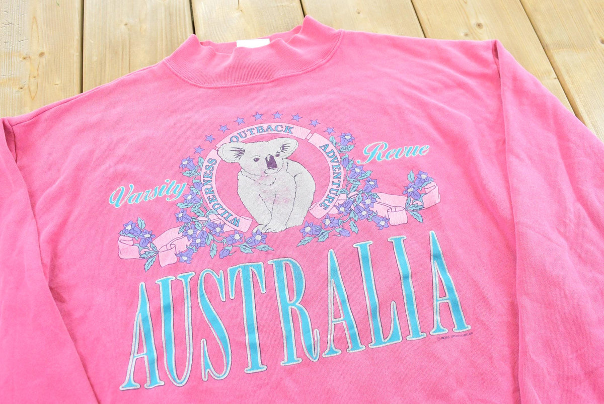 Vintage 1990s Australia Koala Souvenir Crewneck Sweatshirt Men's M from propervintagecanada