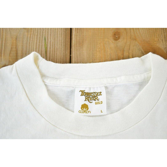 Vintage 1990s Australian Gold Souvenir Single Stitch Graphic Print T-Shirt Men's Large from propervintagecanada