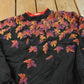 Vintage 1990s Autumn Leaves Artisans Print Pullover Sweatshirt ��� Wilderness Nature L from propervintagecanada