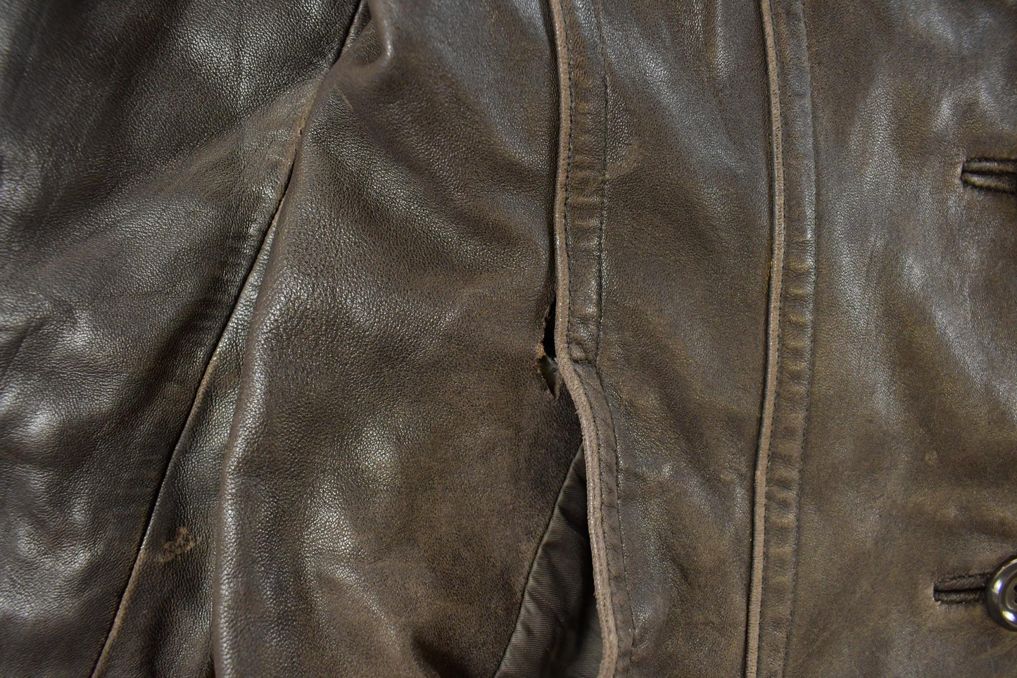 Vintage 1990s Avanti Leather Blazer Jacket Men's Small from propervintagecanada