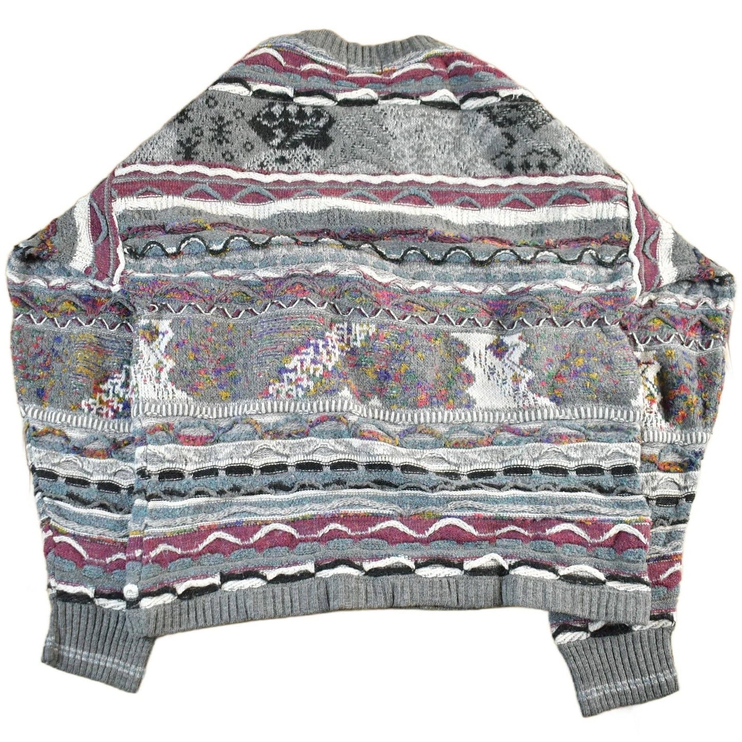 Vintage 1990s Avenue 3D Cable Knit Crewneck Sweater Men's M from propervintagecanada