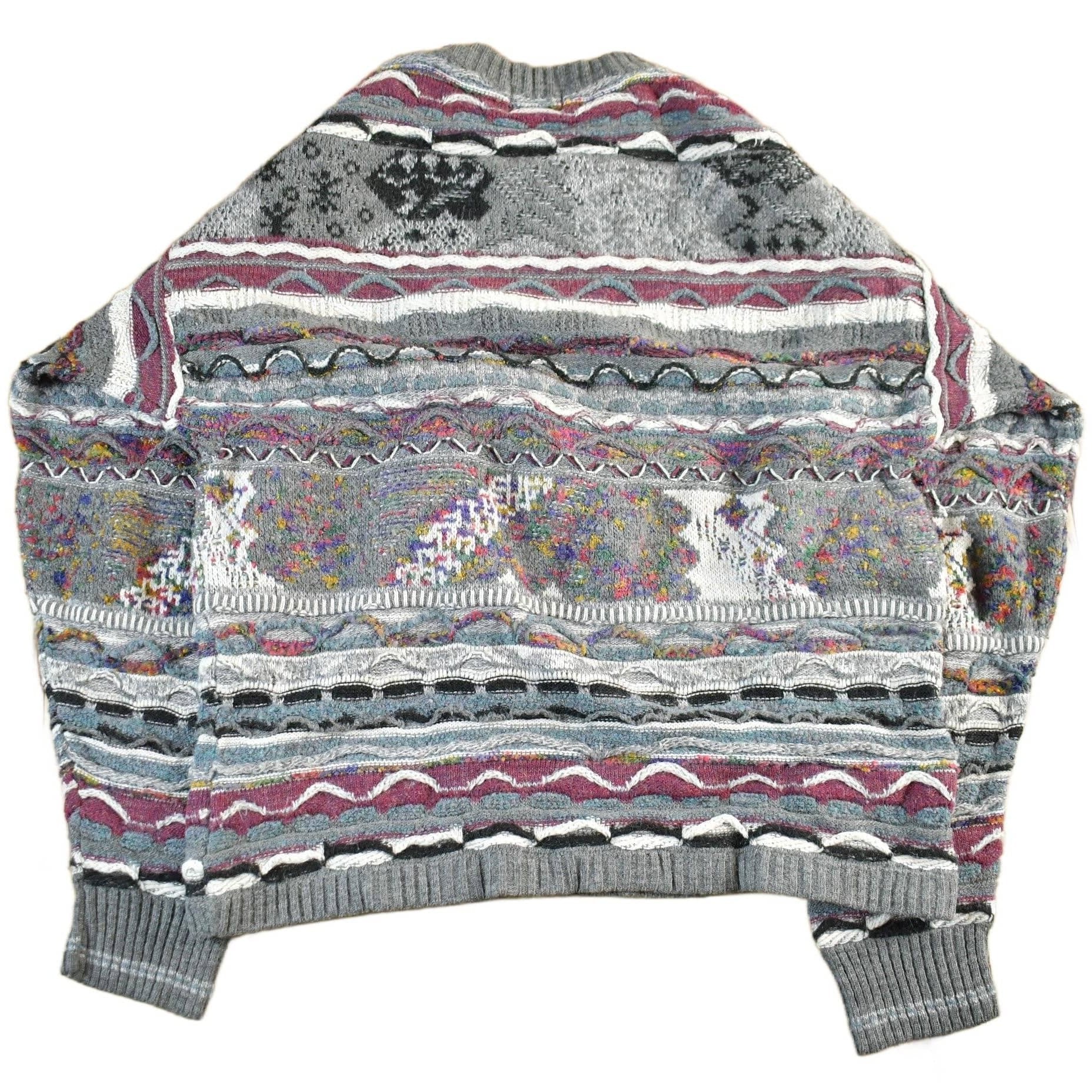 Vintage 1990s Avenue 3D Cable Knit Crewneck Sweater Men's M from propervintagecanada