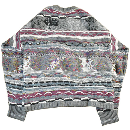 Vintage 1990s Avenue 3D Cable Knit Crewneck Sweater Men's M from propervintagecanada