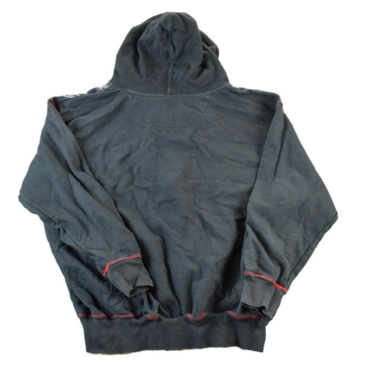 Vintage 1990s Avirex AOP Full Zip Hoodie Sweatshirt Made In USA Men's Large from propervintagecanada