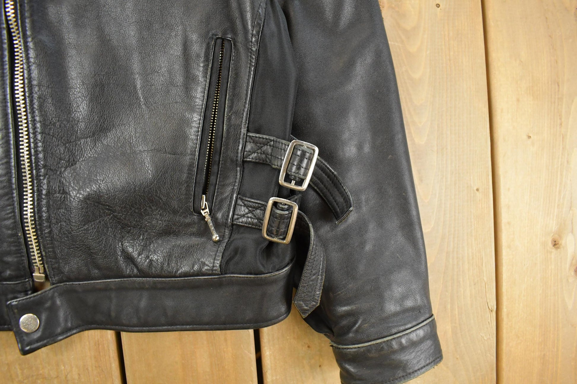 Vintage 1990s Avirex Racing Leather Jacket Men's Small from propervintagecanada
