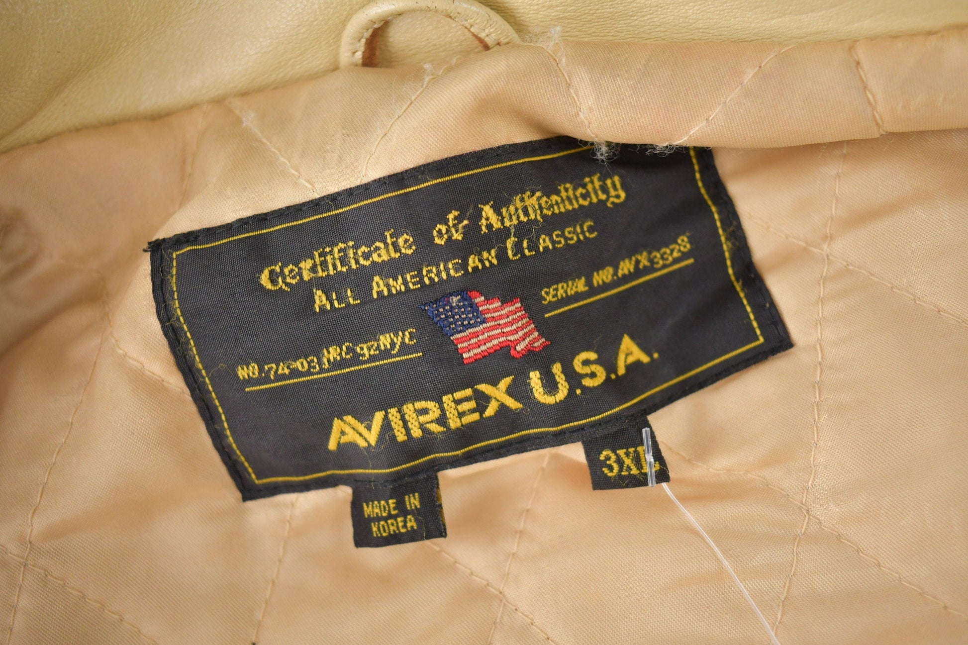 Vintage 1990s Avirex USA Japanese Dragons Graphic Leather Jacket Size 3XL from propervintagecanada