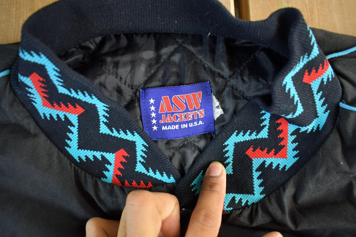 Vintage 1990s AWS Jackets Aztec Jacket Men's 4XL from propervintagecanada