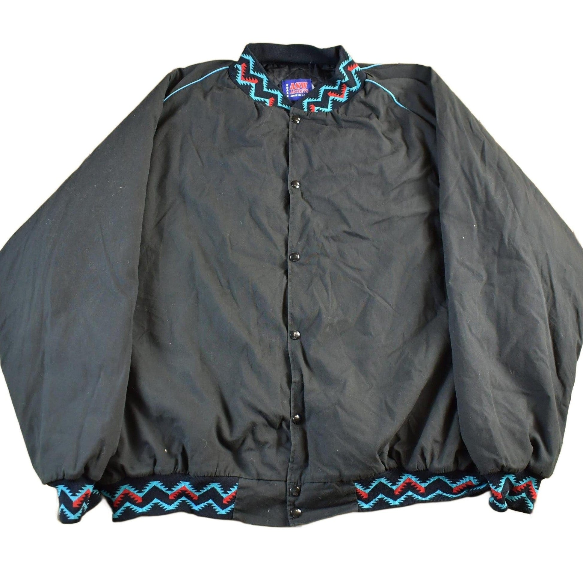Vintage 1990s AWS Jackets Aztec Jacket Men's 4XL from propervintagecanada