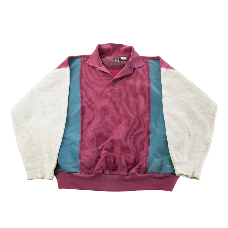 Vintage 1990s AZ Sport Collared Sweatshirt Men's Large from propervintagecanada