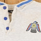 Vintage 1990s Aztec Bird Quarter Button Crewneck Sweatshirt Mens L from propervintagecanada