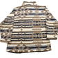Vintage 1990s Aztec Chevron Patterned Light Fleece Sweater Men's Medium from propervintagecanada