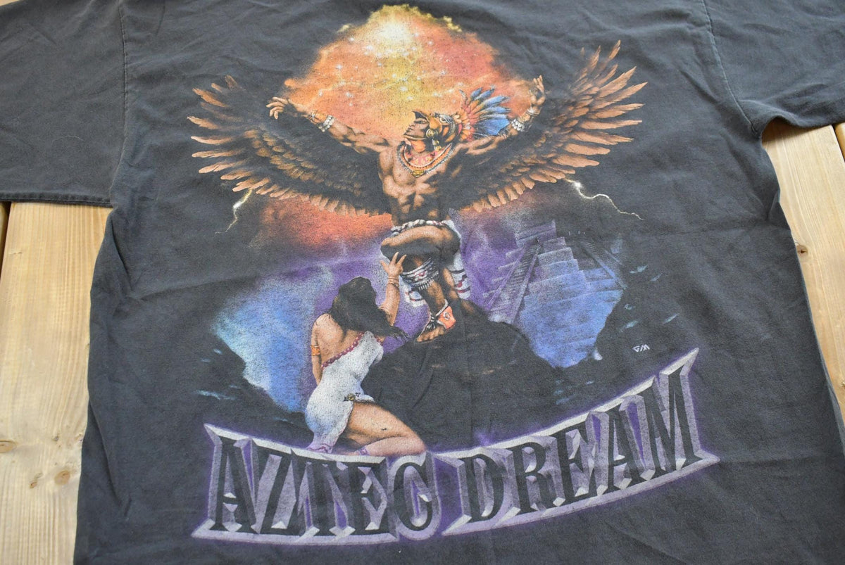 Vintage 1990s Aztec Dream T-Shirt Mens L from propervintagecanada