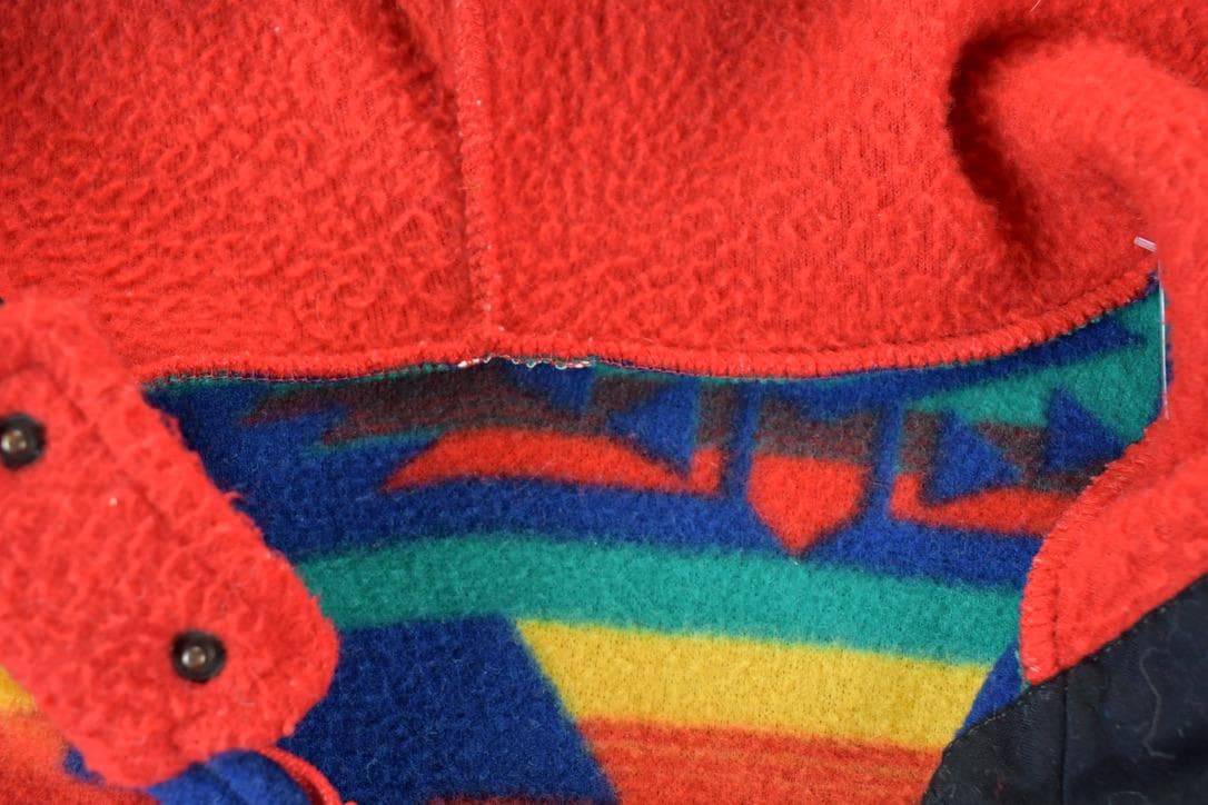 Vintage 1990s Aztec Off Day Fashion Fleece Outdoorsman Hooded Sweater Men's XL from propervintagecanada