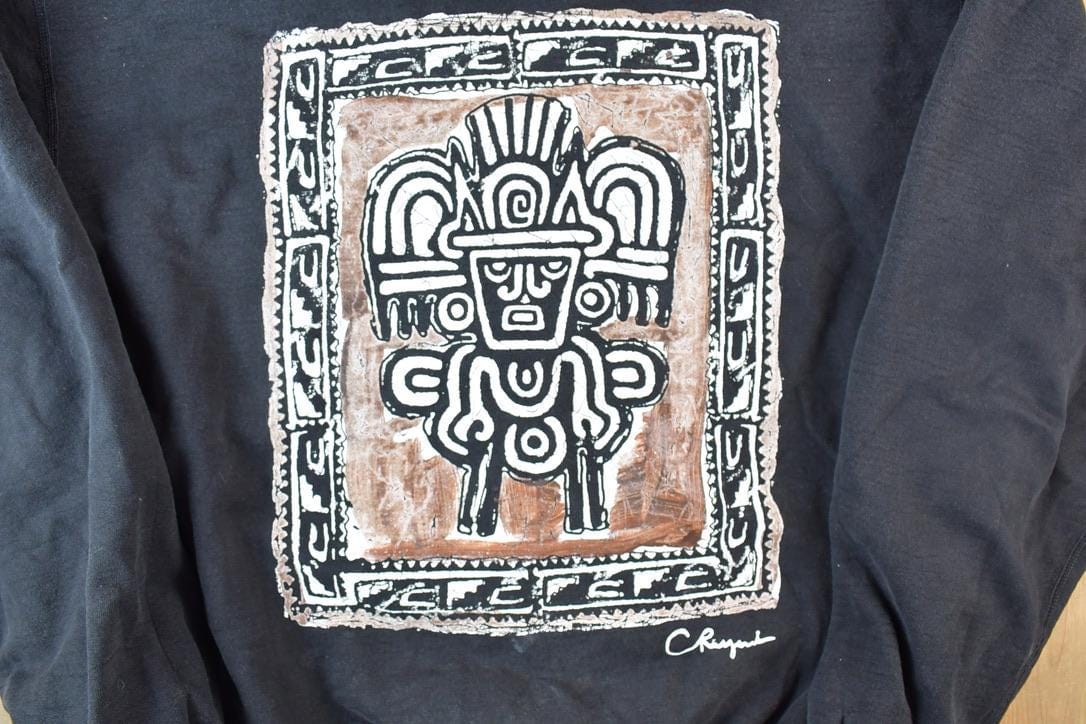 Vintage 1990s Aztec Outdoorsman Crewneck Sweatshirt Men's Large from propervintagecanada