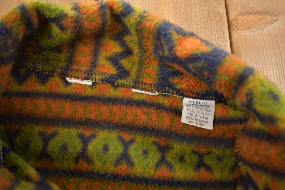 Vintage 1990s Aztec Pattern Fleece Sweater Men's S from propervintagecanada